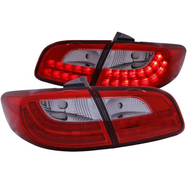 Hyundai Santa Fe 07-11 L.e.d T.l Red/clear 4pcs