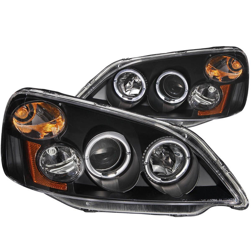 Hd Civic 01-03 Projector H.l Halo Black