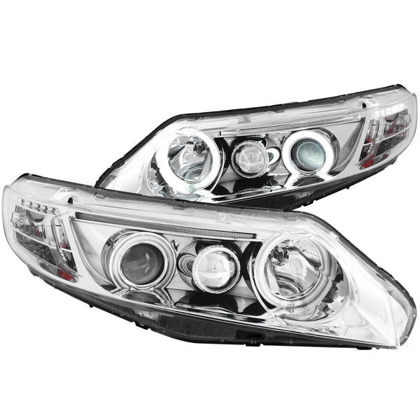 Hd Civic 06-up 2 Dr Projector H.l Halo Chrome(ccfl)
