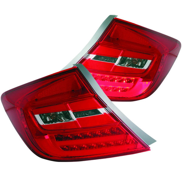 Honda Civic 12 4 Dr Led T.l Red/clear