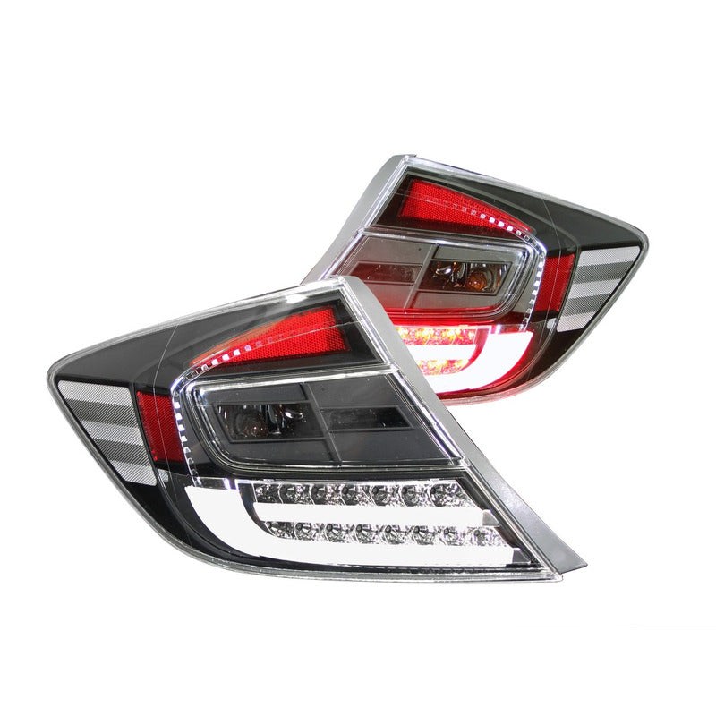 Honda Civic 12 4 Dr Led T.l Black