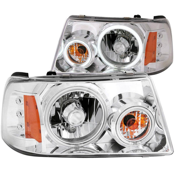 Fd Ranger 01-09 H.l Halo 1 Pc Chrome(ccfl)