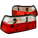 Bmw 3 Series E36 92-98 2 Dr L.e.d T.l Red/clear