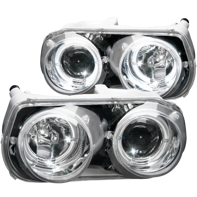 Acura Integra 94-97 Faros De Projector Halo Cromados