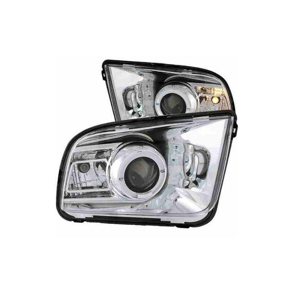 Fd Mustang 05-09 Projector Hl G2 Halo Chrome,ccfl 2010