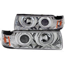 Bmw 3 Series E36 92-98 4dr 1 Pc Projector H.l G2 Halo Chrome