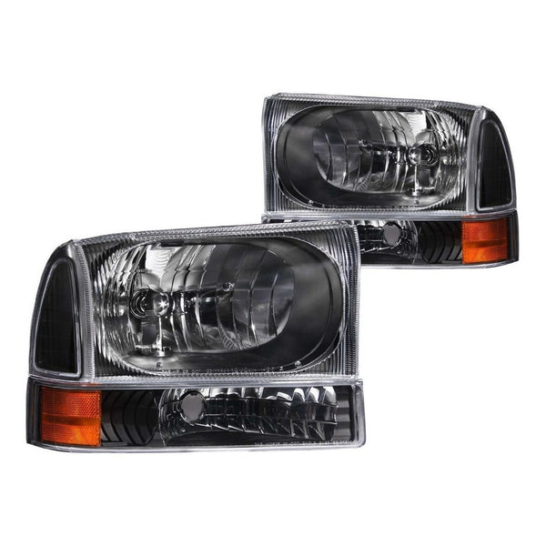 Ford Excursion 00-04 / Super Duty 99-04 H.l W/ C.l Black