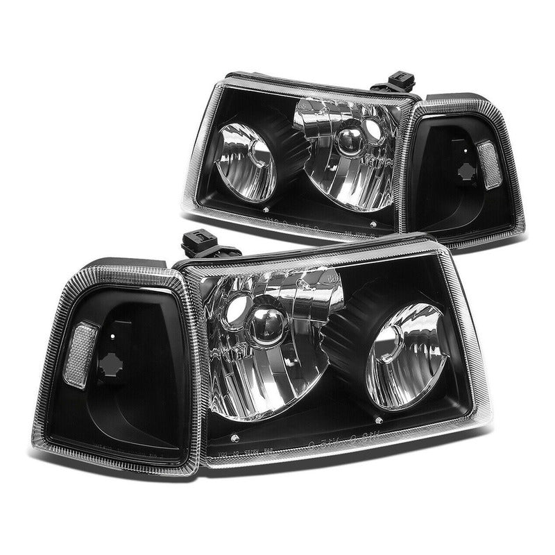 Ford Ranger 2001-2011 Faros Y Cuartos Negros