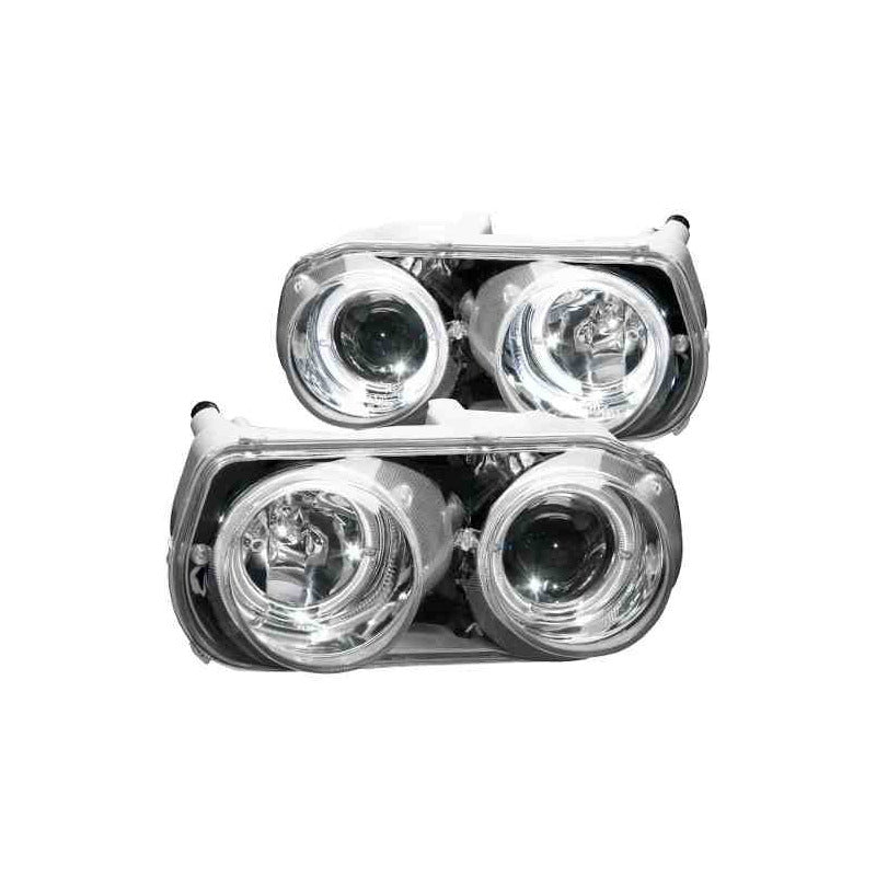 Acura Integra 94-97 Faros De Projector Halo Cromados