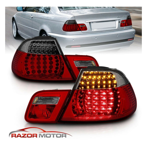 Bmw 2dr Coupe 3 Series 00-02 Par De Calaveras Led Ahumadas