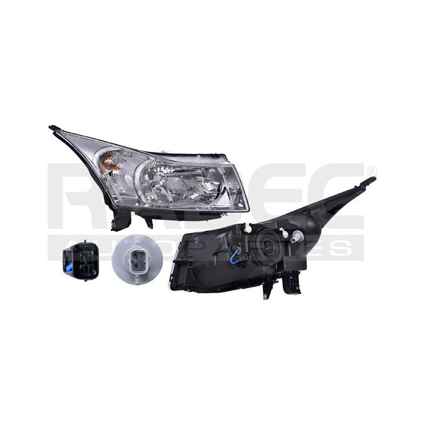Faro Cv Cruze 10-16 4 Puertas C/foco Original Der