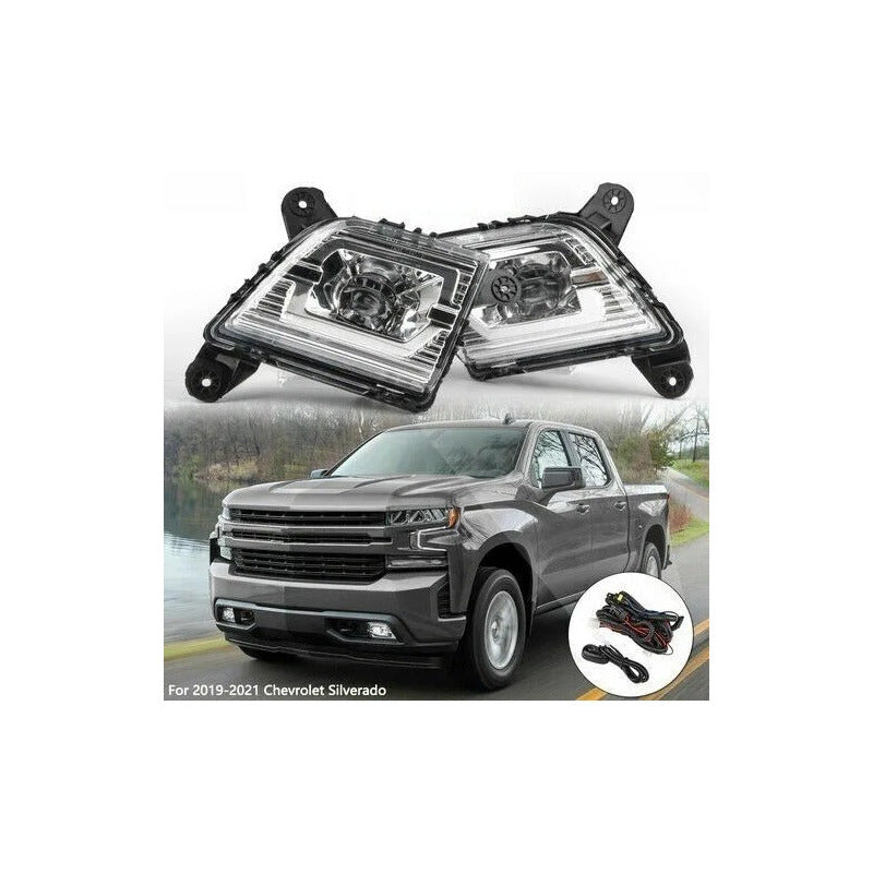 Chevrolet Silverado 2019-2021 Par De Faros De Niebla