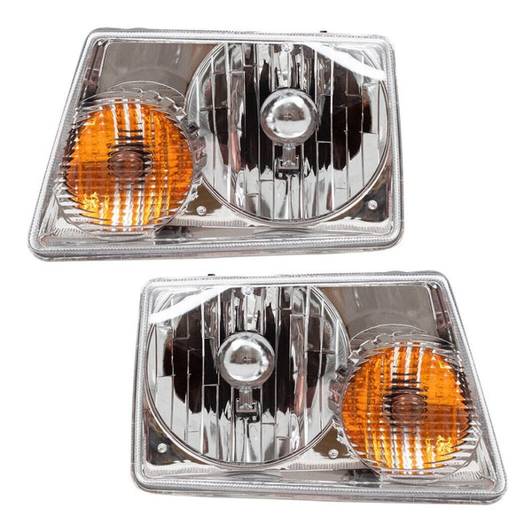 Faro Ford Ranger 01-11 Americana Par De Faros