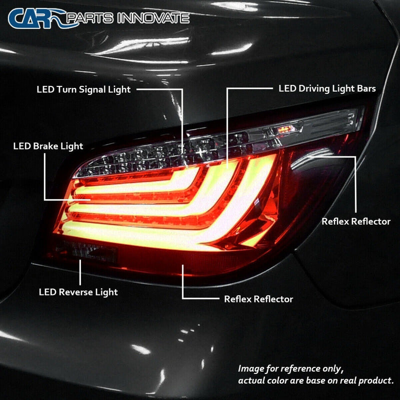 Bmw 5 Series E60 04-07 L.e.d T.l Red/smoke