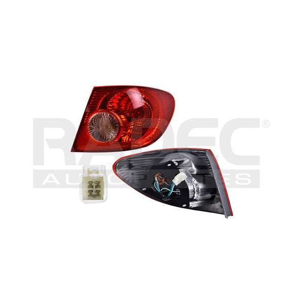 Calavera Exterior Ty Corolla 05-08 C/arnes Lado Derecho Mx