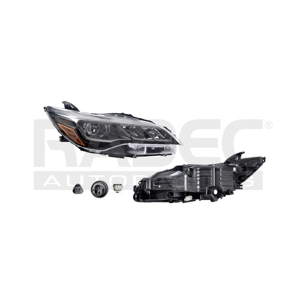 Faro Ty Camry 15-17 C/leds Fondo Negro Tyc Der