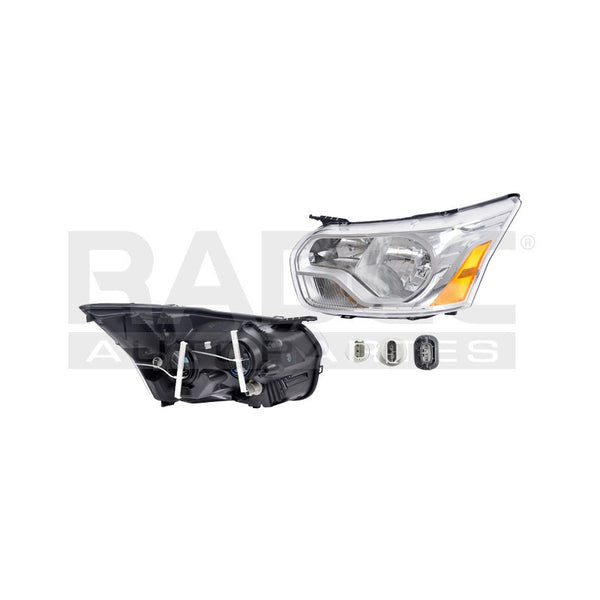 Faro Fd Transit 14-15 Fondo Cromado Tyc Izq