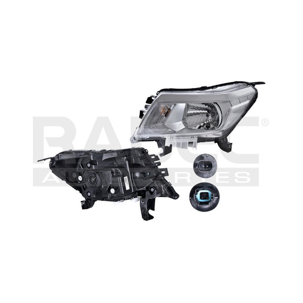 Faro Ns Np300/frontier 16-18 Fondo Cromo Original Izq