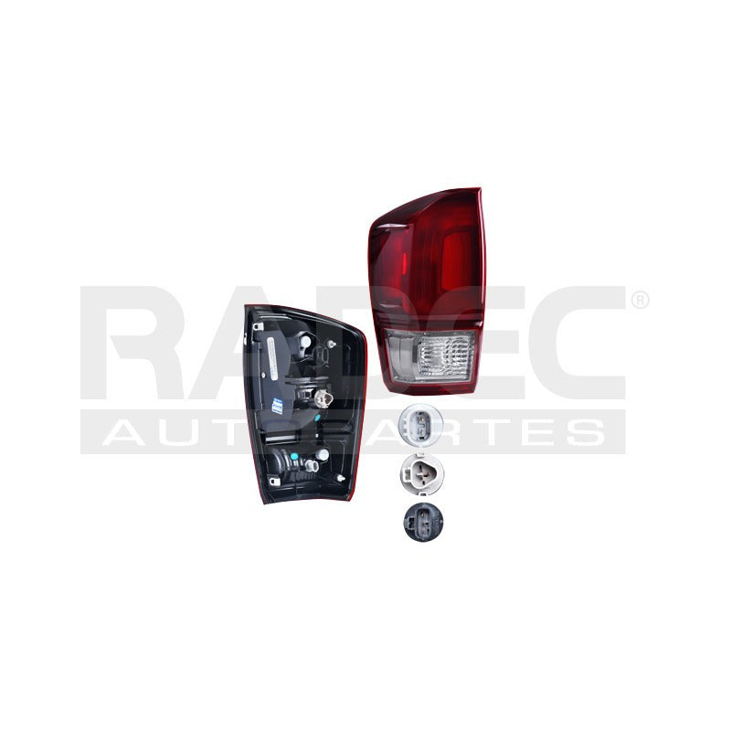 Calavera Ty Tacoma 16 Rojo/humo Lado Izquierdo Mx