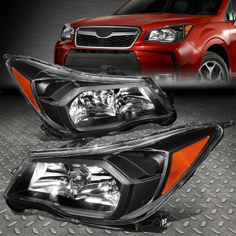 Subaru Forester 2014-2016 2.5 Par De Faros Negros