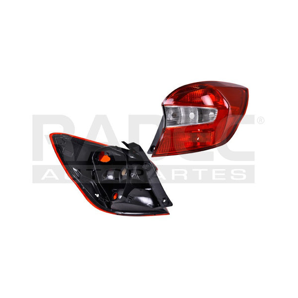 Calavera Fd Figo 16-19 5 Puertas Rojo/blanco Derecho