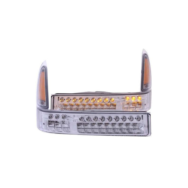 Fd Excursion 00-05  Led Front B.l Chrome P/lights