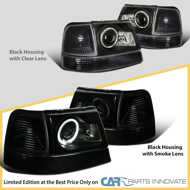 Ford Ranger 1998-2000 Faros Y Cuartos Negros