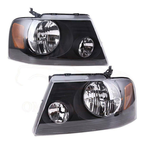 Ford F150 F-150 2004-2008 Par De Faros Negros