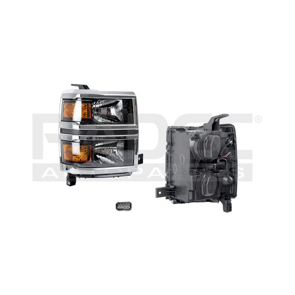 Faro Cv Cheyenne/silverado 14-15 Cromo Original Der