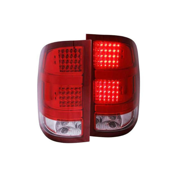 Gmc Sierra 07-08 L.e.d T.l Red/clear