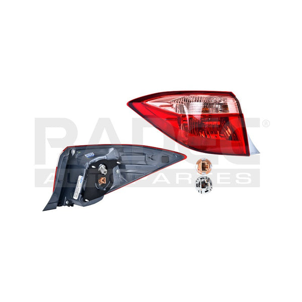 Calavera Exterior Ty Corolla 17 Rojo/rosa Lado Izquierdo Mx