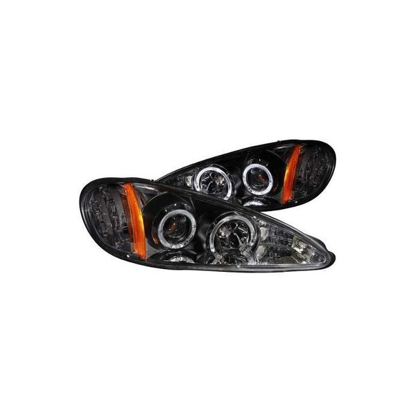 Pt Grand Am 99-05 Projector H.l Halo With Led Black