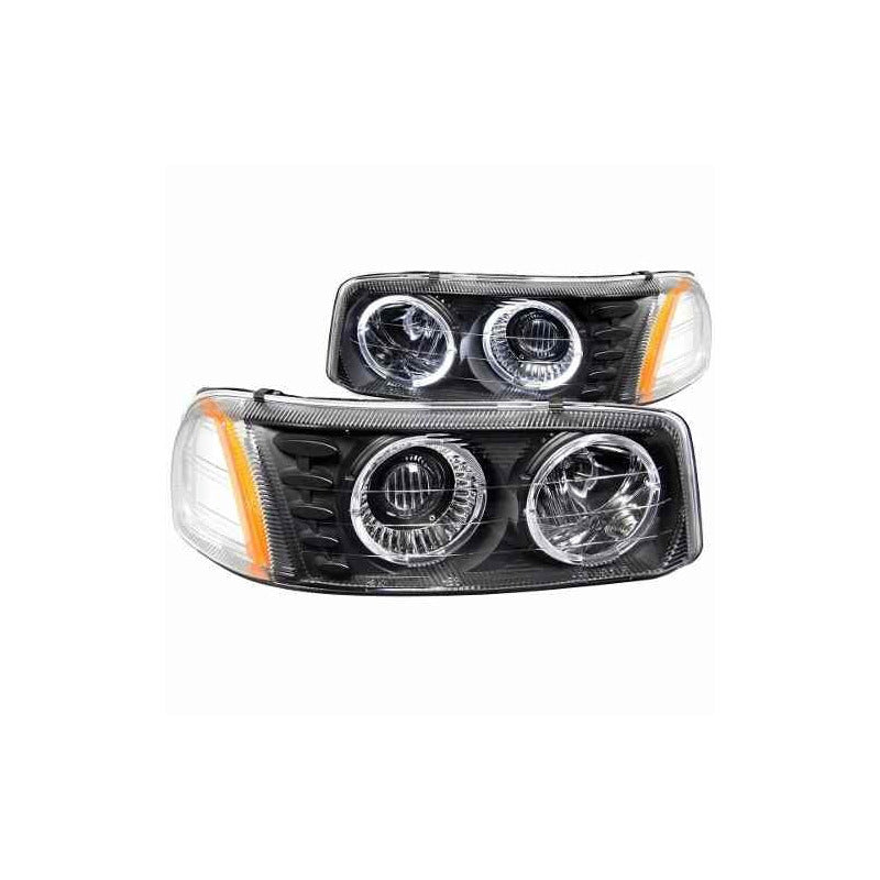 Faros Negros Projector Led Sierra/yukon 99-06
