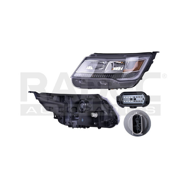 Faro Fd Explorer 16-17 Fondo Cromado C/leds Tyc Izq