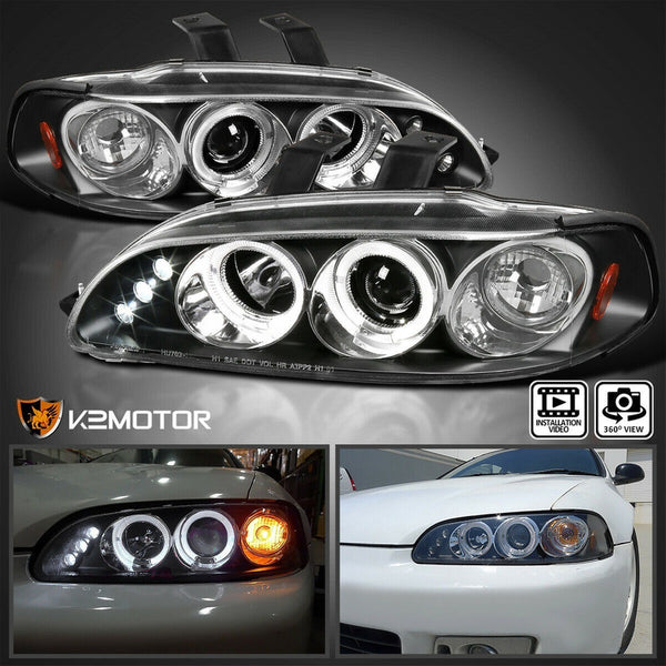 Hd Civic 92-95 2/3 Dr 1 Pc Projector H.l Halo Black Led