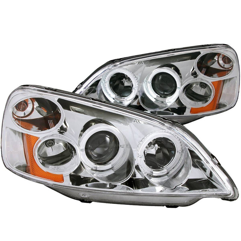 Hd Civic 01-03 Projector H.l Halo Chrome