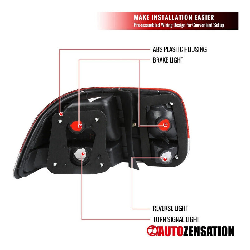 Honda Civic 1996-1998 4 Puertas Par De Calaveras