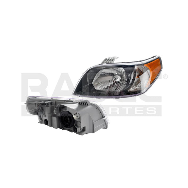 Faro Cv Aveo 12-18 4 Puertas C/foco Fondo Negro Original Izq