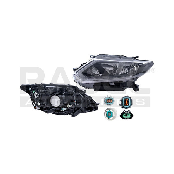 Faro Ns X-trail 15-16  Electrico C/motor C/leds Tyc Izq