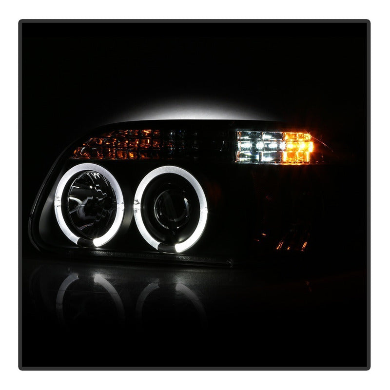 Ford Explorer 95-01 Par De Faros Negros Halo