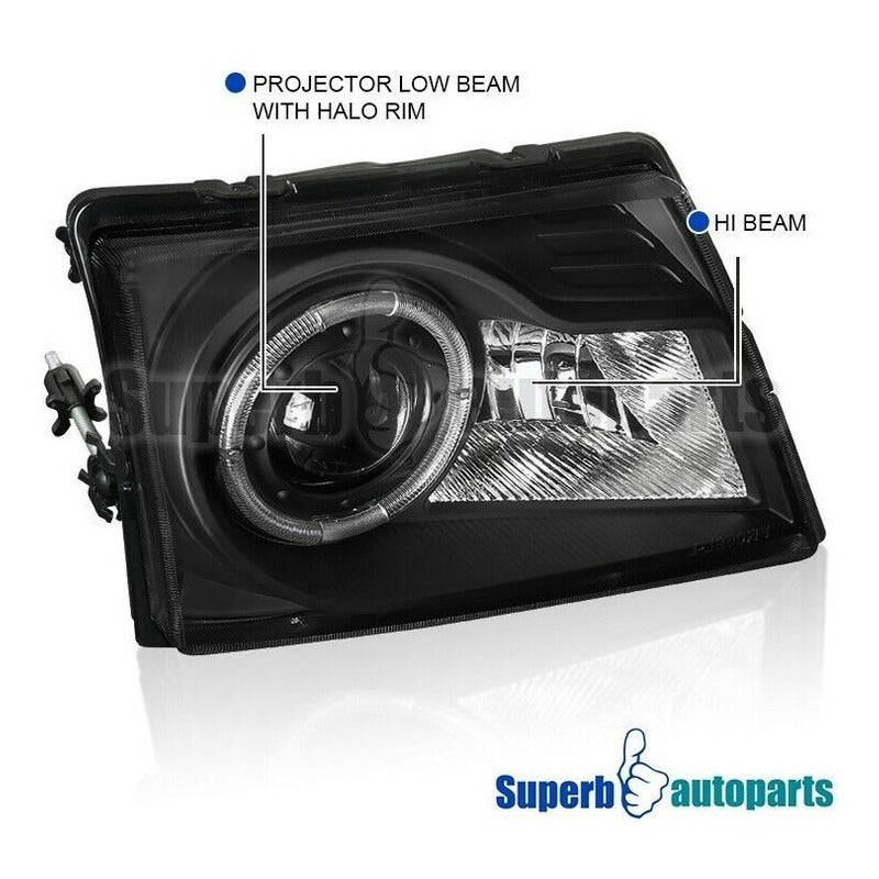 Ford Ranger 1998-2000 Faros Y Cuartos Negros