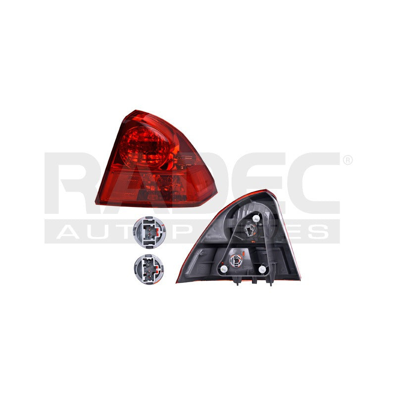 Calavera Exterior Hd Civic 03-05 4 Puertas Lado Derecho