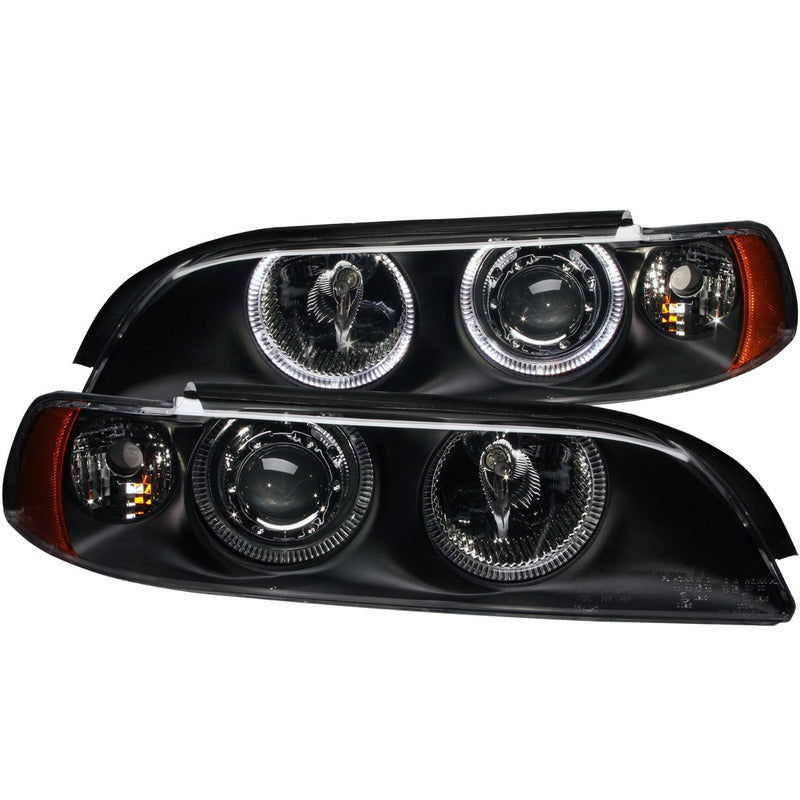 Bmw 5 Series E39 1995-2001 Par De Faros Negros