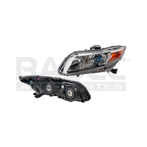 Faro Hd Civic 12-13 4 Puertas Hybrido Tyc Izq