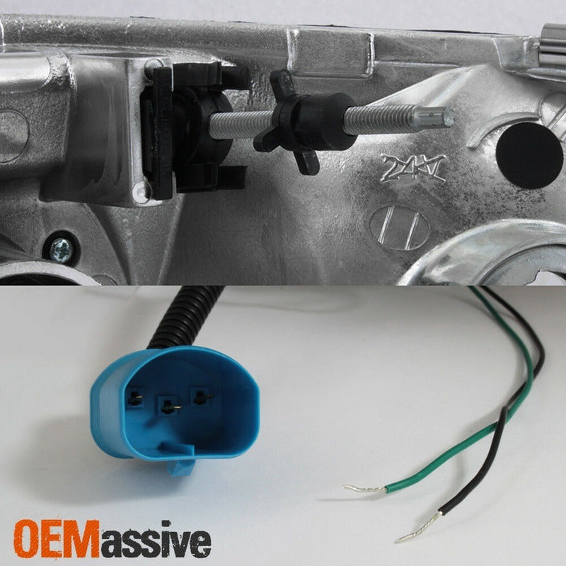 Ford F-150 F150 1997-2003 Par De Faros Negros Led