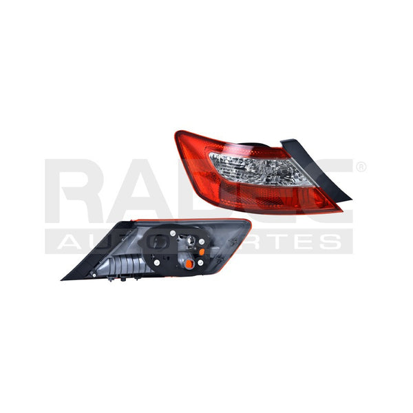 Calavera Hd Civic 09-11 2p Humo S/arnes Tyc Izquierdo