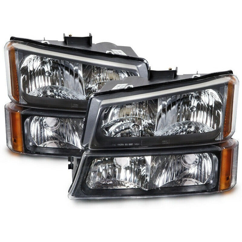 Silverado 2003-2007 Set Faros Y Cuartos