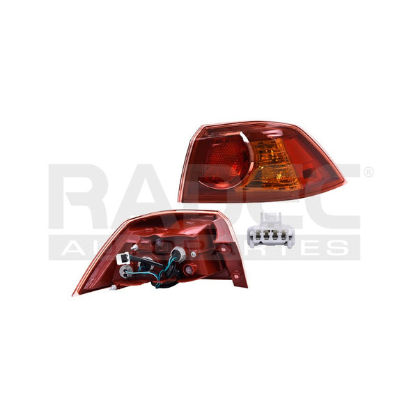 Calavera Exterior Mt Lancer 08-09 P/3 Focos Lado Derecho Mx