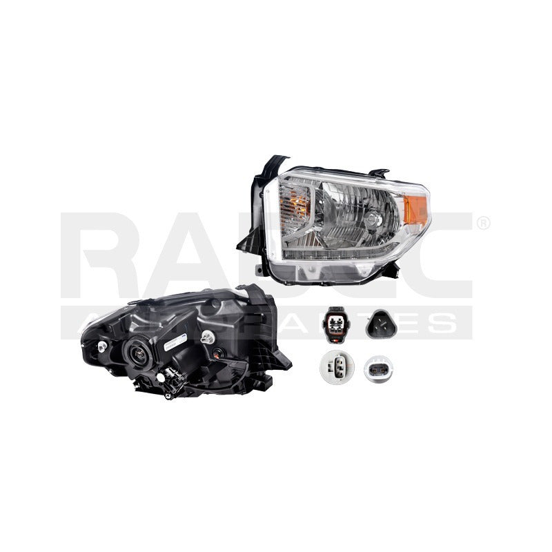 Faro Ty Tundra 14-16 Fondo Cromado C/motor Tyc I