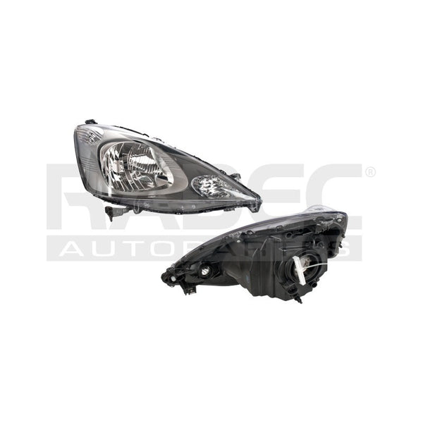 Faro Hd Fit 09-13 Fondo Negro Tyc Der